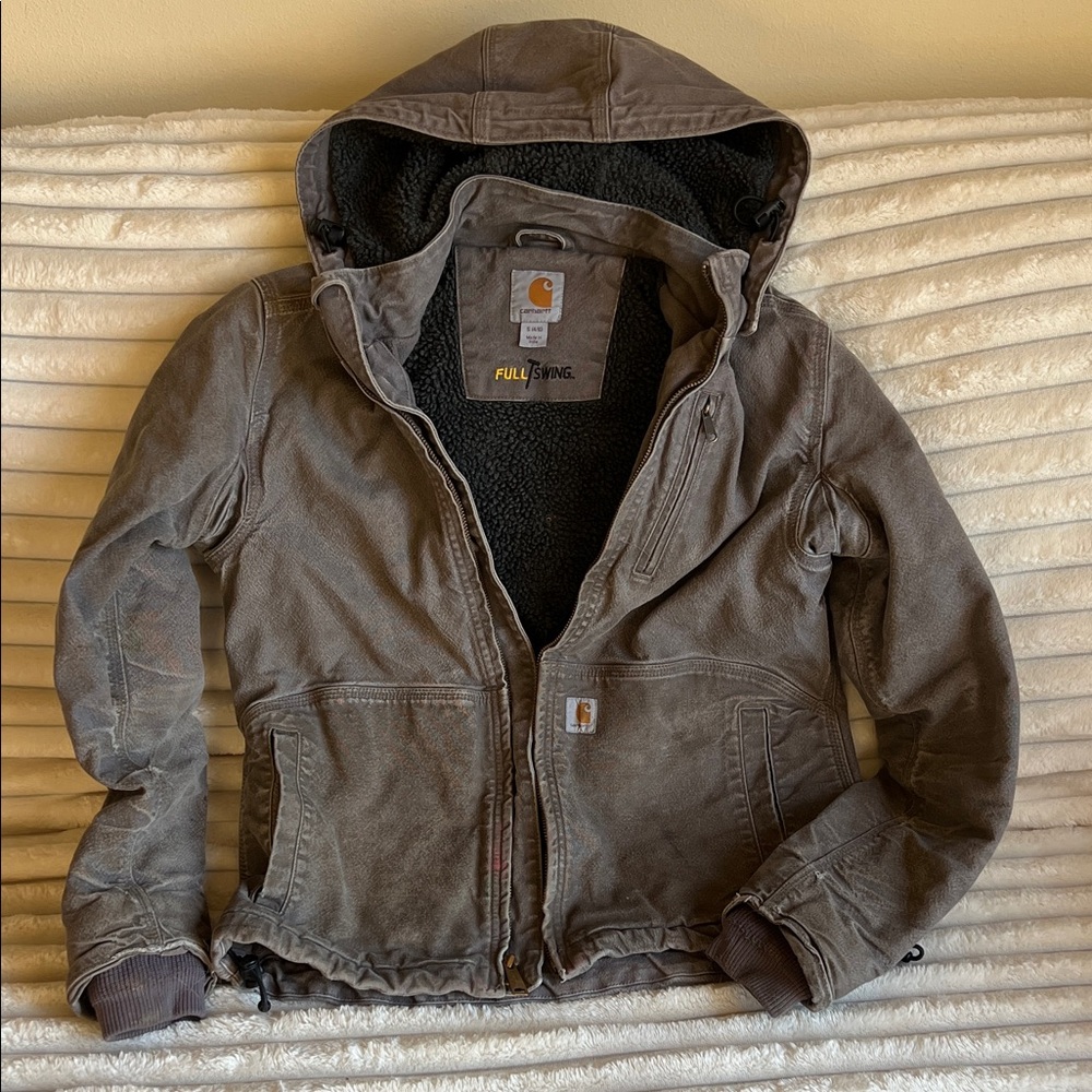 Carhartt Brown Hooded Utility Jacket